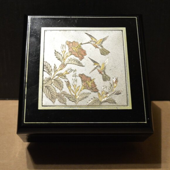 HUMMINGBIRD JEWELRY TRINKET BOX by SAN FRANCISCO MUSIC BOX CO - Picture 1 of 5